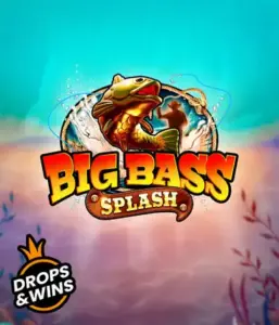 Dive into the action-packed world of Big Bass Splash slot by Pragmatic Play, featuring a lively fish splashing out of water. This graphic portrays the heart of the fishing theme with striking text and exciting visuals. Great for anglers, offering a fun-filled experience. 