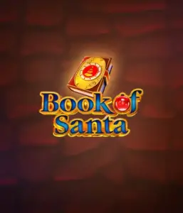 Immerse yourself in the joyous spirit with the Book of Santa game by Endorphina, featuring an elegant golden book adorned with Santa's iconic seal. This image conveys the charm and joy of Christmas, set against a warm red background. Great for those who love Christmas-themed slots, promising a delightful adventure. 